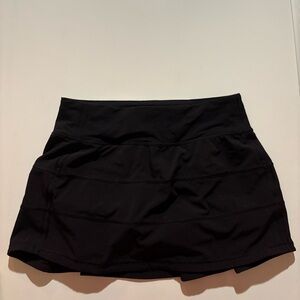 Lululemon Tennis Skirt Size 2 Regular Black